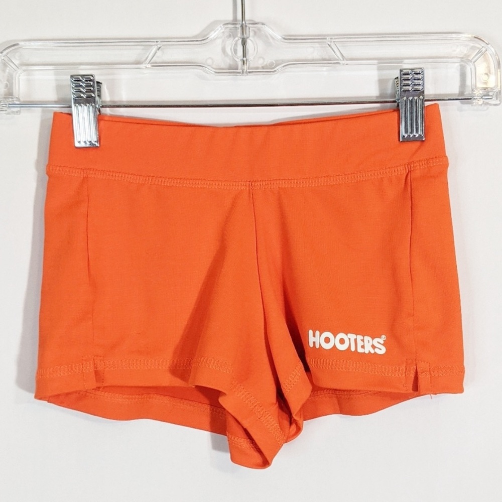 Hooters Girl uniform official orange shorts sexy Halloween size Medium